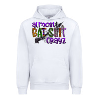 White almost bat shit crayz Urban Hoodie - SublimationCraftShop