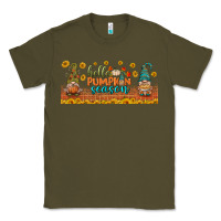Army Green hello pumpkin season libbey glass Classic Tee - BundleAndBundleShop