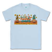 Dusty Blue hello pumpkin season libbey glass Classic Tee - BundleAndBundleShop