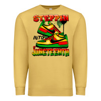 Antique Gold steppin' into juneteenth Premium Sweatshirt - FaDigitalArtStudio
