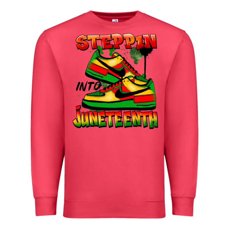 Steppin' Into Juneteenth Premium Sweatshirt by FaDigitalArtStudio | Teevron