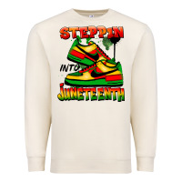 Sandshell steppin' into juneteenth Premium Sweatshirt - FaDigitalArtStudio