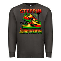 Smoke steppin' into juneteenth Premium Sweatshirt - FaDigitalArtStudio