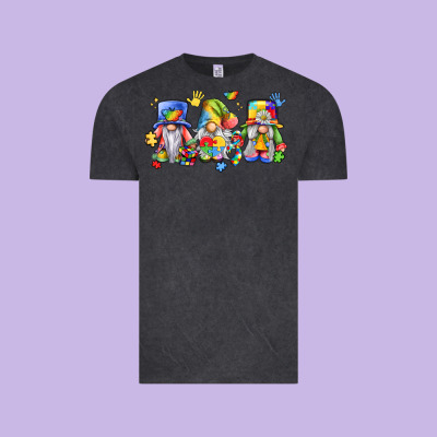Autism Gnomes Vintage Tee Designed By Lillyallendesigns