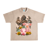 French Oak Western Pigs with Crosses Urban Heavy Tee - LillyAllenDesigns