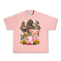 Salmon Western Pigs with Crosses Urban Heavy Tee - LillyAllenDesigns