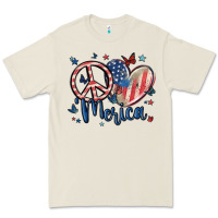 Peace Love 'merica Premium Tee | Teevron