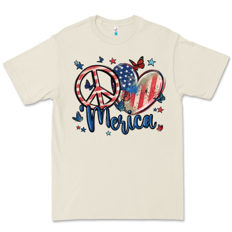 Peace Love 'merica Premium Tee by MaliasSmallBusiness | Teevron