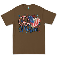 Cacao peace love 'merica Premium Tee - MaliasSmallBusiness