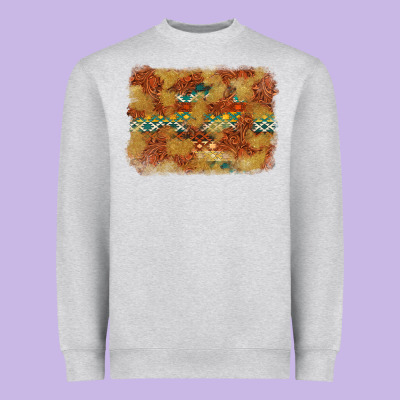 Aztec Background Pattern Western Heavyweight Sweatshirt Designed By Texasbilliewilder