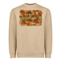 Mushroom Aztec Background Pattern Western Heavyweight Sweatshirt - texasbilliewilder