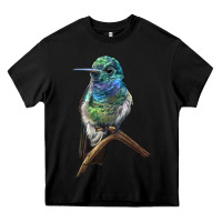 Black Ruby Throcuted Hummingbird Heavy Core Tee - LillyAllenDesigns