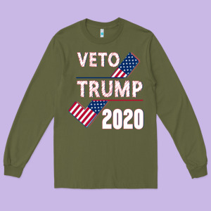 Veto Trump 2020 Long Sleeve Tee Designed By Bettercallsaul