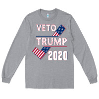 Heather Grey Veto Trump 2020 Long Sleeve Tee - Bettercallsaul