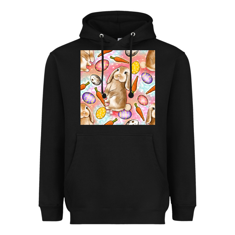 Happy Easter Bunny Seamless Pattern Heavyweight Hoodie by BundleAndBundleShop | Teevron