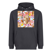 Smoke Happy Easter Bunny Seamless Pattern Heavyweight Hoodie - BundleAndBundleShop