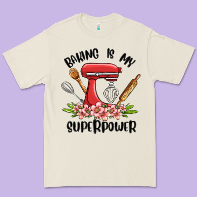 Baking Is My Superpower Malia Premium Tee Designed By Maliassmallbusiness