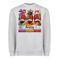 Happy Hallothanksmas Football Heavyweight Sweatshirt | Teevron