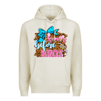 Oatmeal Heather bows before bros olivia Premium Hoodie - OliviaCreatesArt