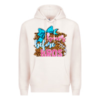 Pale Pink bows before bros olivia Premium Hoodie - OliviaCreatesArt