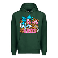 Sports Green bows before bros olivia Premium Hoodie - OliviaCreatesArt