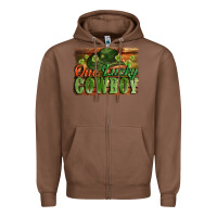 Chestnut One lucky Cowboy St. Patrick's Day Zipper Hoodie - CowGirlArtShop