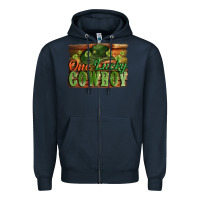 Navy One lucky Cowboy St. Patrick's Day Zipper Hoodie - CowGirlArtShop