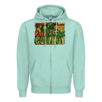 Seafoam One lucky Cowboy St. Patrick's Day Zipper Hoodie - CowGirlArtShop