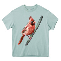 Arona Northern Cardinal Bird Heavy Core Tee - LillyAllenDesigns