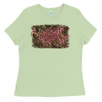 Matcha Camouflage Pink Leopard Background Ladies Tee - Jasminsmagicworld