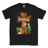 Black thankful fall cross Classic Tee - BundleAndBundleShop