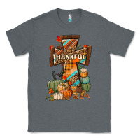 Charcoal Heather thankful fall cross Classic Tee - BundleAndBundleShop