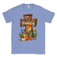 Colony Blue thankful fall cross Classic Tee - BundleAndBundleShop