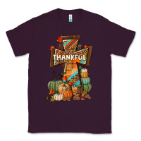 Plum thankful fall cross Classic Tee - BundleAndBundleShop