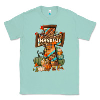 Seafoam thankful fall cross Classic Tee - BundleAndBundleShop