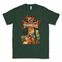 Sports Green thankful fall cross Classic Tee - BundleAndBundleShop
