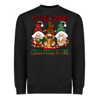 Black It's fine i'm fine everything is fine Heavyweight Sweatshirt - NancyCooperArtShop