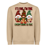 Mushroom It's fine i'm fine everything is fine Heavyweight Sweatshirt - NancyCooperArtShop