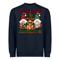 Navy It's fine i'm fine everything is fine Heavyweight Sweatshirt - NancyCooperArtShop