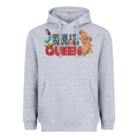 Heather Grey nail queen bbs Heavyweight Hoodie - BundleAndBundleShop