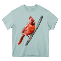 Arona Northern Cardinal Bird Heavy Core Tee - LillyAllenDesigns