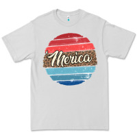 Dove Grey leopard merica Premium Tee - MaliasSmallBusiness