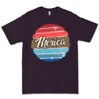 Plum leopard merica Premium Tee - MaliasSmallBusiness