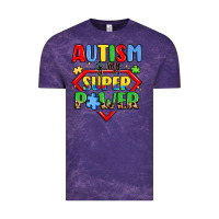Cloud Purple autism is my superpower Vintage Tee - LillyAllenDesigns