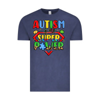 Vintage Denim autism is my superpower Vintage Tee - LillyAllenDesigns
