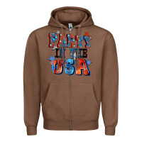 Chestnut Party in the usa 4th of july Zipper Hoodie - CowGirlArtShop