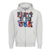 Dove Grey Party in the usa 4th of july Zipper Hoodie - CowGirlArtShop