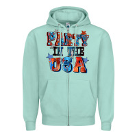 Seafoam Party in the usa 4th of july Zipper Hoodie - CowGirlArtShop