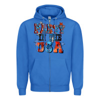 True Royal Party in the usa 4th of july Zipper Hoodie - CowGirlArtShop