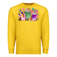 Lemon Easter Coffee Cups With Bunny Premium Sweatshirt - BundleAndBundleShop